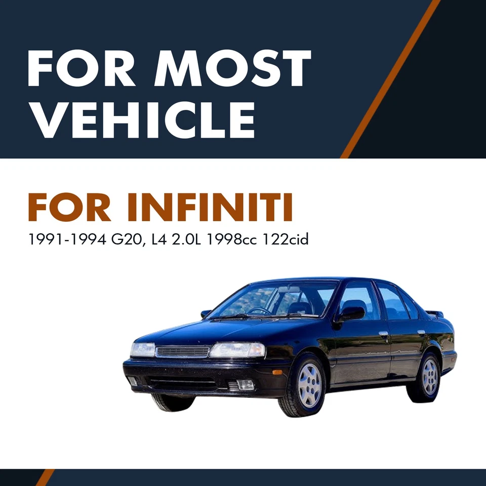 Pair of 2 Rear Trunk Lid Lift Support For 1991-1994 Infiniti G20 L4 2.0L - Image 2 of 4