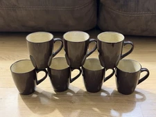 BROYHILL Attic Heirlooms Brown Mugs - Set Of 7 -  - Hard to Find!