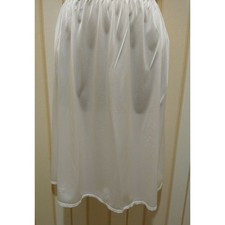 Vassarette 2537 Half Slip White 24" Soft Nylon Vintage  