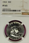 1963 NGC PF65 50C FRANKLIN HALF DOLLAR #B53488