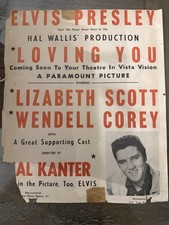 1957 Elvis Presley 'Loving You' Movie Poster