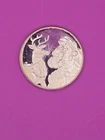 1995 1 Ounce .999 Fine Silver  Round with Santa & Rudolph