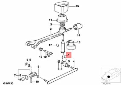 Genuine BMW E36 E39 E46 Coupe Shift Lever Manual Transmission OEM 