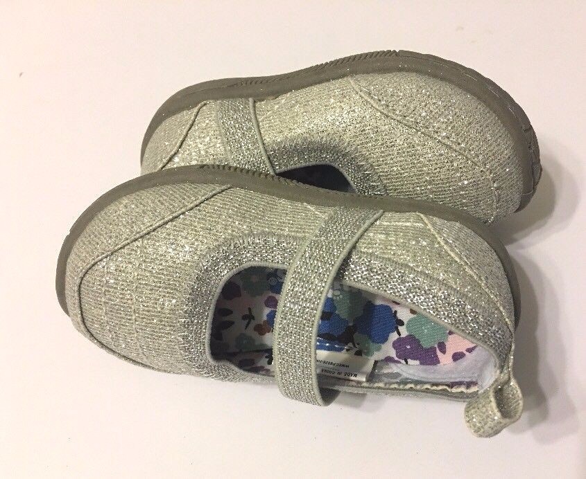 Garanimals Casuals Shoes Size 3 Mary Jane Silver Baby Infant