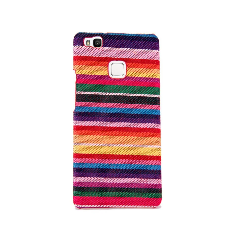 Custodia Cellulare IN Tessuto Case per Huawei P9 Lite Astuccio Bumper Colorato - Immagine 3 di 3