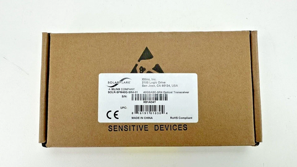 Solarflare 40GBASE-SR4 850nm QSFP+ Optical Transceiver SOLR-SFM40G-SR4-01 40G - Image 3 of 4
