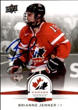 Brianne Jenner Signed 2014 Upper Deck Canada Women Card PWHL Ottawa Charge
