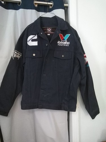 JH Designs Jean Jacket Valvoline Mark Martin Jecket Sz Large