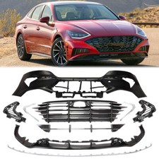 For 2020 2021 2022 Hyundai Sonata Complete Front Bumper Cover Grill Assembly New