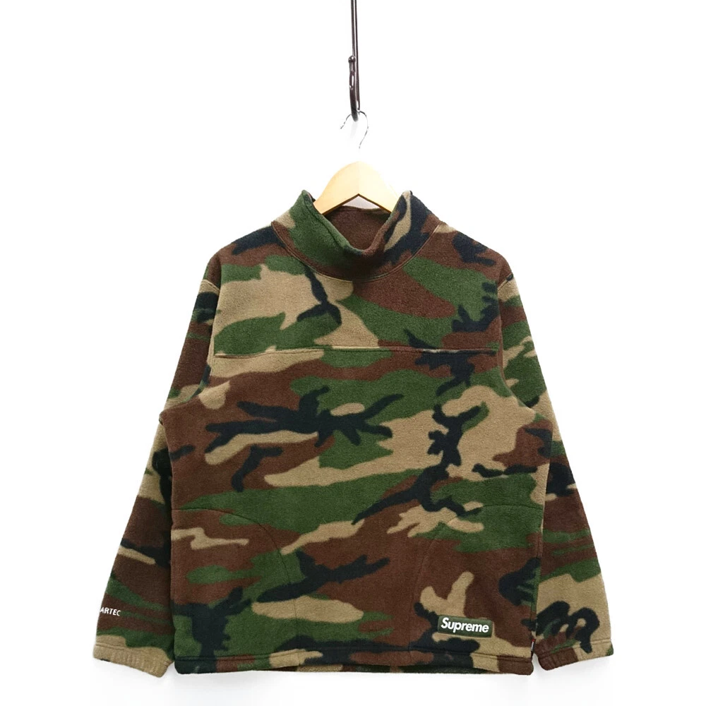 SUPREME 22AW Polartec Mock Neck Pullover fleece Woodland duck S Genuine / 30304