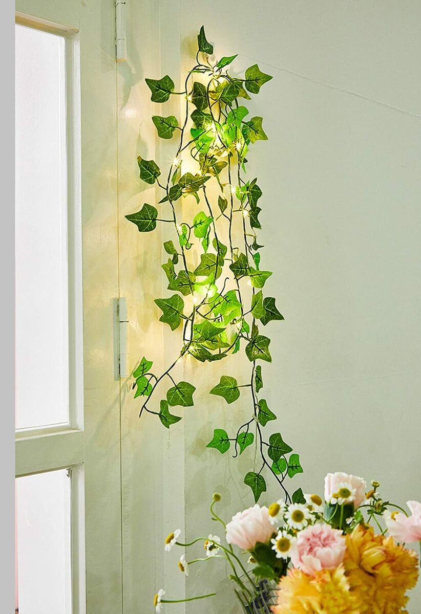 Vines with Lights for Bedroom, Fake Vine with Leaves for Aesthetic ...