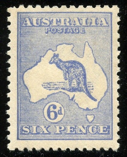 Roo 6d Acsc 20A~SG38d DIE2B ULTRAMARINE *RETOUCH LEFT SIDE* 3rd WMK MNH. - 第 1/3 張圖片