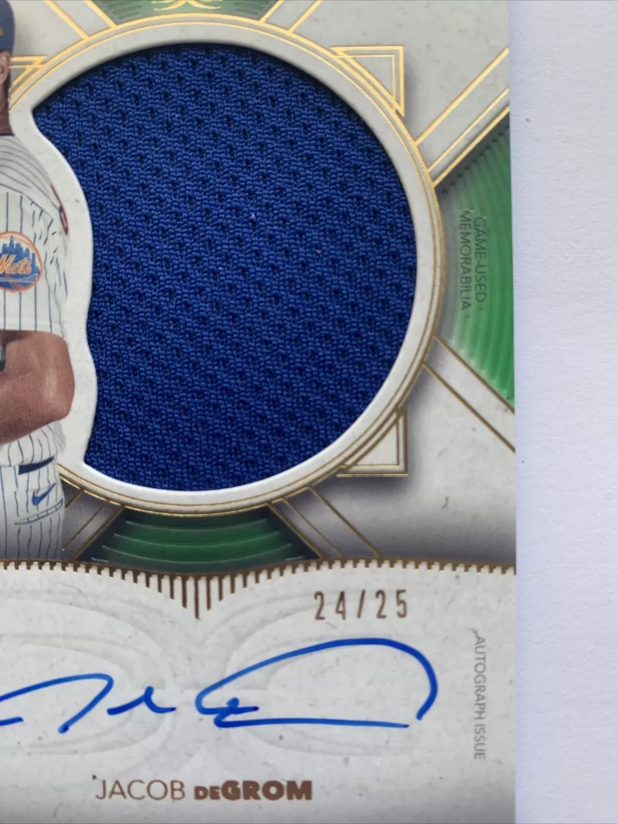 JACOB DEGROM 2021 Topps Definitive Autographed Relic #’d /25 Auto Mets  #ARC-JD