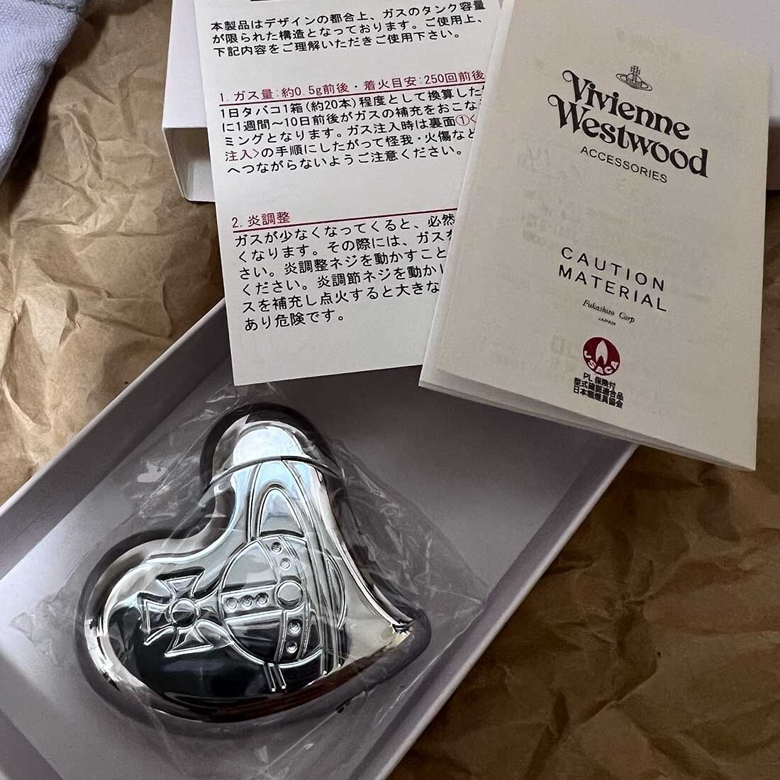 Vivienne Westwood Heart Shaped Orb Lighter Electronic Gas