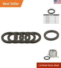 2" Nitrile Rubber Gaskets 5-Pack - Cam Lock Hose Seal for Coupler Use