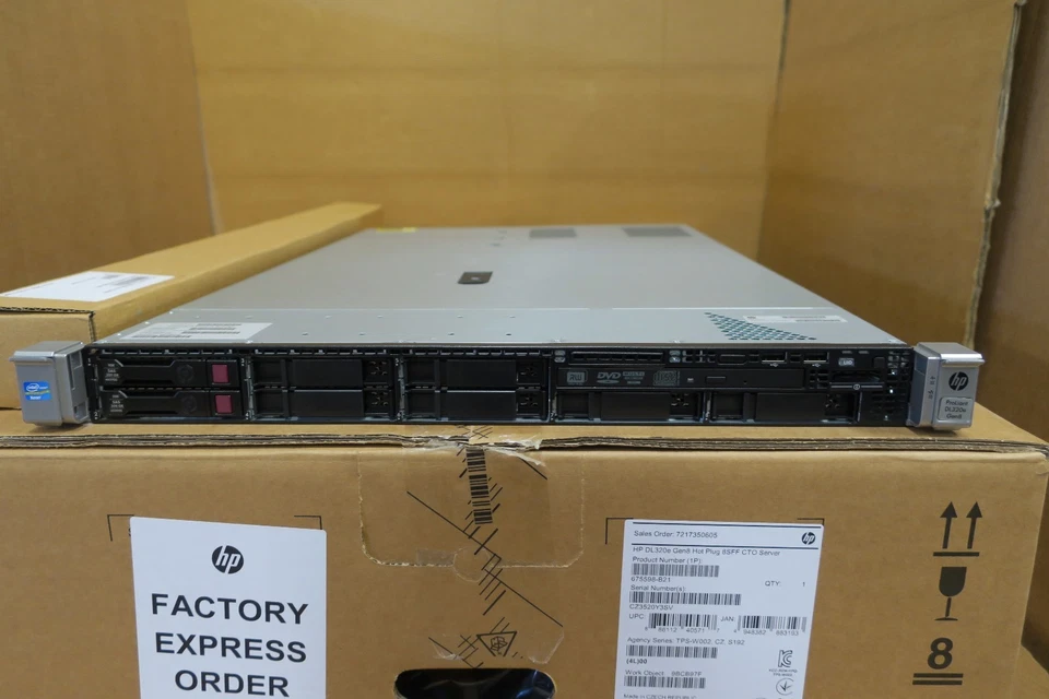 NEW HP ProLiant DL320e GEN8 675598-B21 E3-1240v2 8GB 1U Server with rack rails - Image 2 of 4