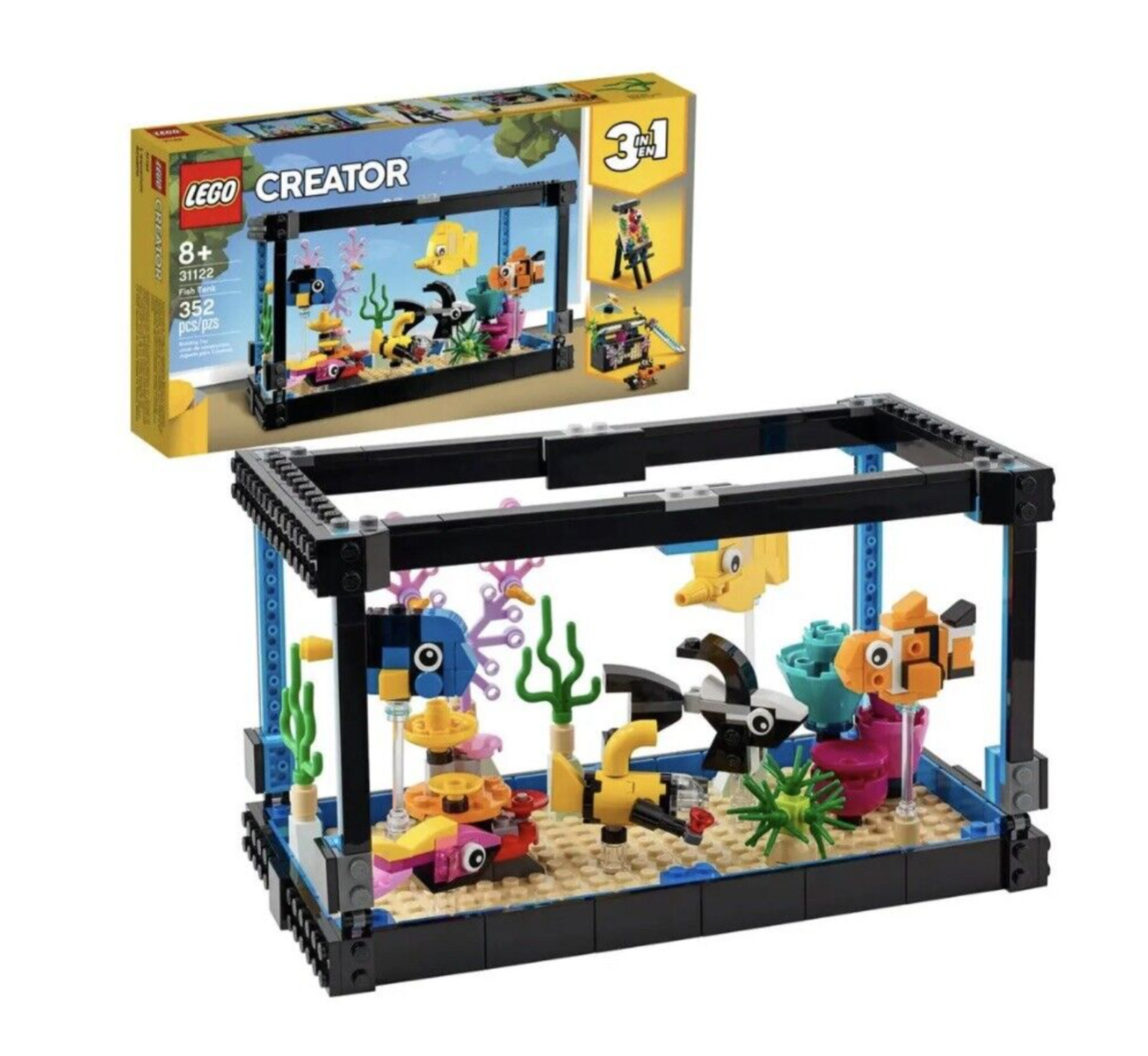 LEGO 3 in 1 FISH TANK 31122 Gift Set-Immediate Shipping!