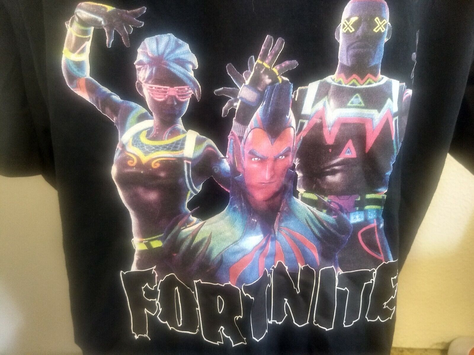 Fortnite By Epic Games T-Shirt Size S Llama Grid Black