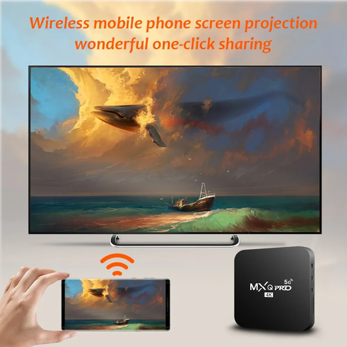 New Smart TV Box MXQ-PRO 4K HD Android 10.0 Smart TV Box 2.4/5G Dual-WIFI 3D - Picture 2 of 6