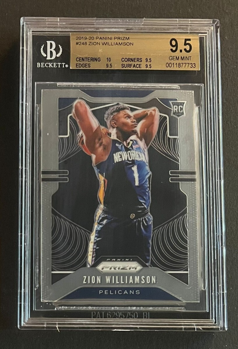 ZION WILLIAMSON 2019/20 PANINI PRIZM #248 RC ROOKIE SP BGS