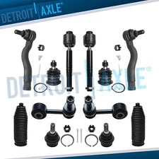 Front Upper & Lower Ball Joints Sway Bars Tie Rod Ends for Toyota Tundra Sequoia