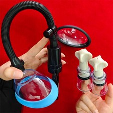 Vagina Pump Vacuum Nippple Sucking 2PCS Cupping Breast Clit Sucker Sex Toy Women
