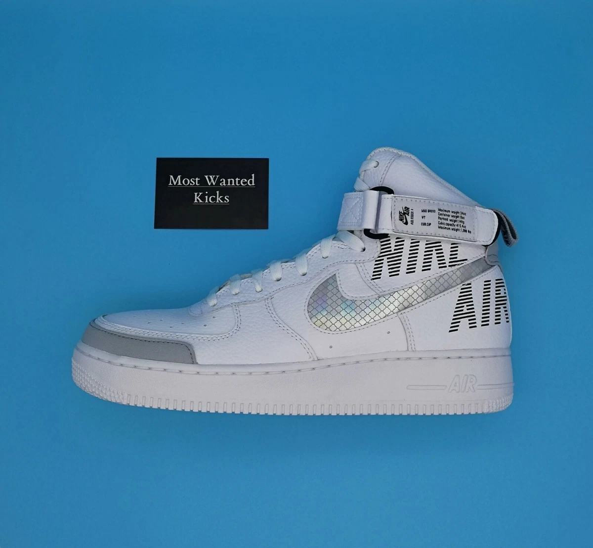 Nike Air Force 1 High Under Construction Shoes Mens Size 9 White 804419-100 Nike x 3M Air Force 1 High  main image 2