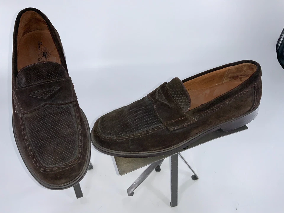 Tommy Bahama Mocasines Zapatos Talla 10 Hombres Marrón Gamuza Hecho en España Como Nuevo YGI E2S-30 Foto 2 de 4