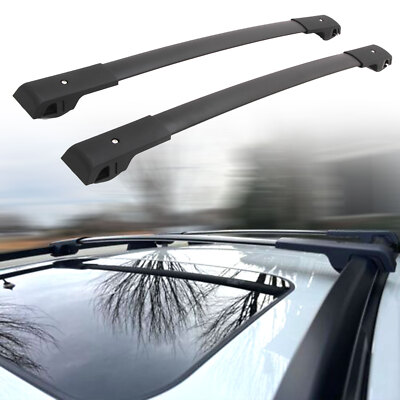 Black Cross Bars Fit for Subaru XV Crosstrek  2013-2017 Roof Rail Rack