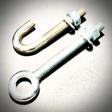 Eyebolts Hookbolts Wire Cable Rope Fixings Full Hex Nut Washer
