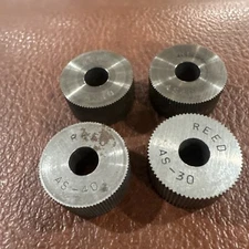 4x REED KNURL WHEEL ROLLER AS-30 Knurling Tool #18