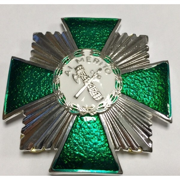 PLACA MERITO GUARDIA CIVIL DISTINTIVO BLANCO - CIVIL GUARD MERIT PLATE WHITE DIS