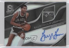 2019-20 Spectra Illustrious Legends Signatures 61/99 George Gervin Auto HOF 12kd