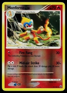 Pokemon Card - Monferno Majestic Dawn 41/100 Reverse Holo