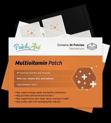patchaid glutathione MultiVitamin Plus Topical Patch by PatchAid 30 Patches, Vitamin Patches