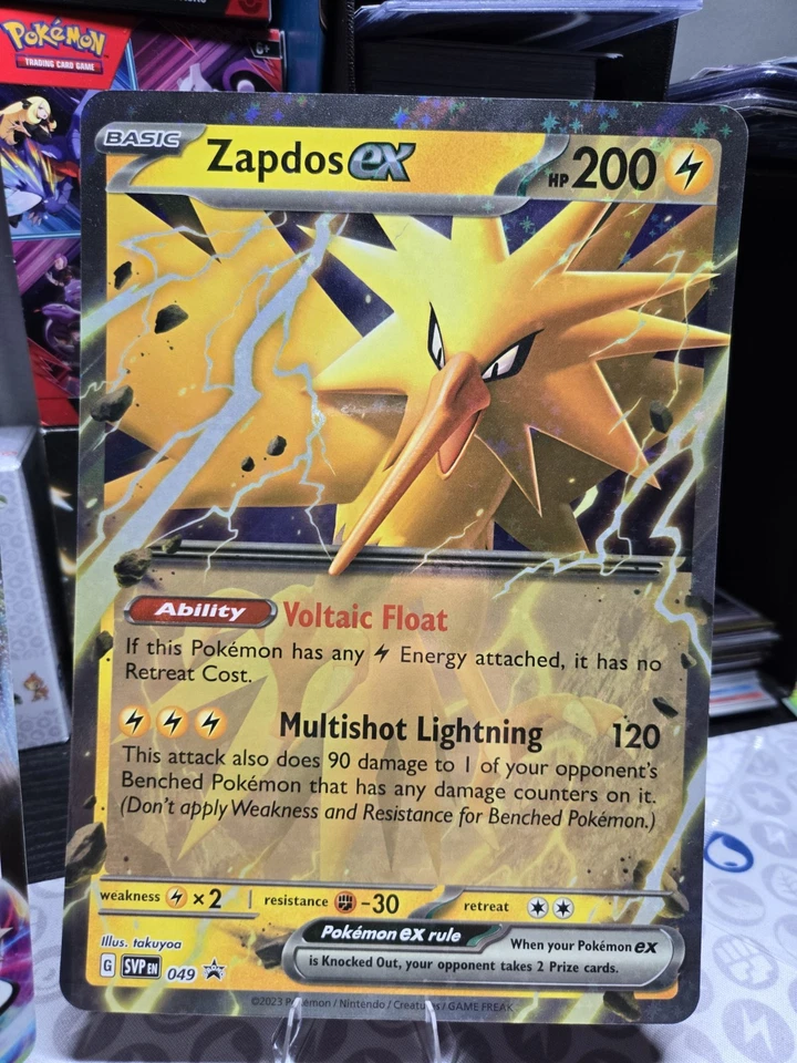 Pokemon TCG Jumbo Cards #SWSH286 Pikachu VMAX and SVP049 Zapdos ex - NM - Image 3 of 4