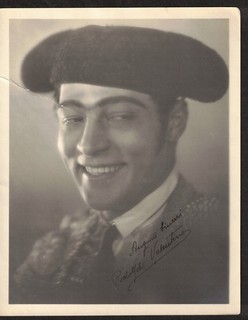 Rudolph Valentino Italian Actor Original Signed Autograph 8x10 Photo