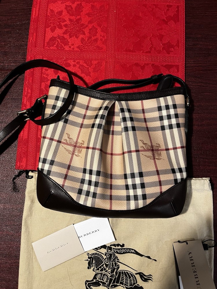 Burberry Haymarket Check Crossbody 11x9