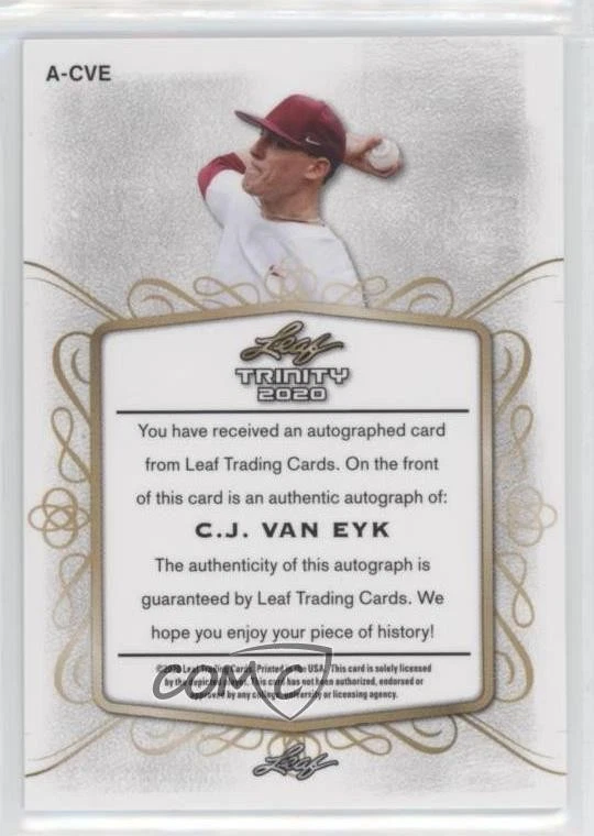 2020 Leaf Trinity Auto CJ Van Eyk #A-CVE Auto - Image 2 of 2