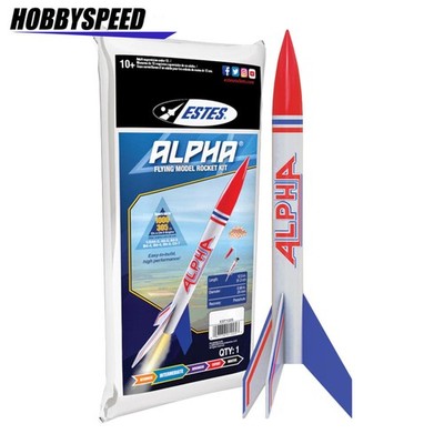ESTES ALPHA FLYING MODEL ROCKET KIT level 1 Rocketry project nasa space EST1225