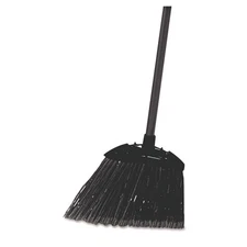 Rubbermaid® Commercial Lobby Pro Broom, Poly Bristles, 35" Metal Handle, Black