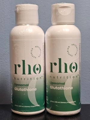 Lot of 2 Rho Nutrition Liposomal Glutathione 4 oz ea - New / Sealed! Exp 9/2027