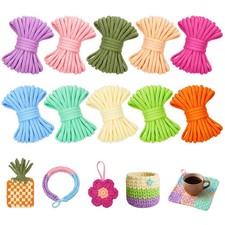 1000 PCS Loom Refill Loops, 10 Colors Loops Bands Nylon for 7-10 Inch Weaving...