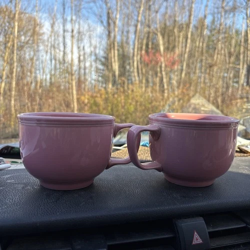 Fiesta Jumbo Cup Rose Retired Set Of 2 Excellent 1st