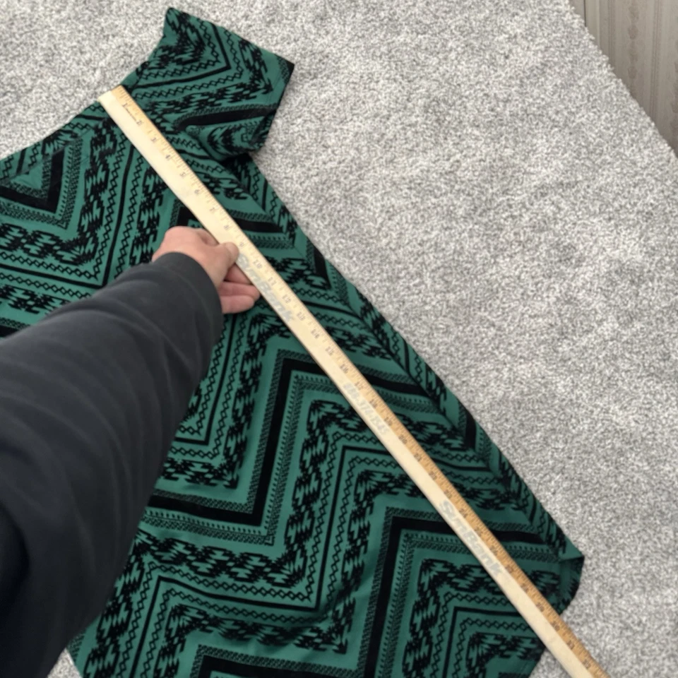 Bailey Blue Dress Womens XL Off Shoulder Boho Tribal Aztec Bodycon Y2K Inspired - Image 3 of 4