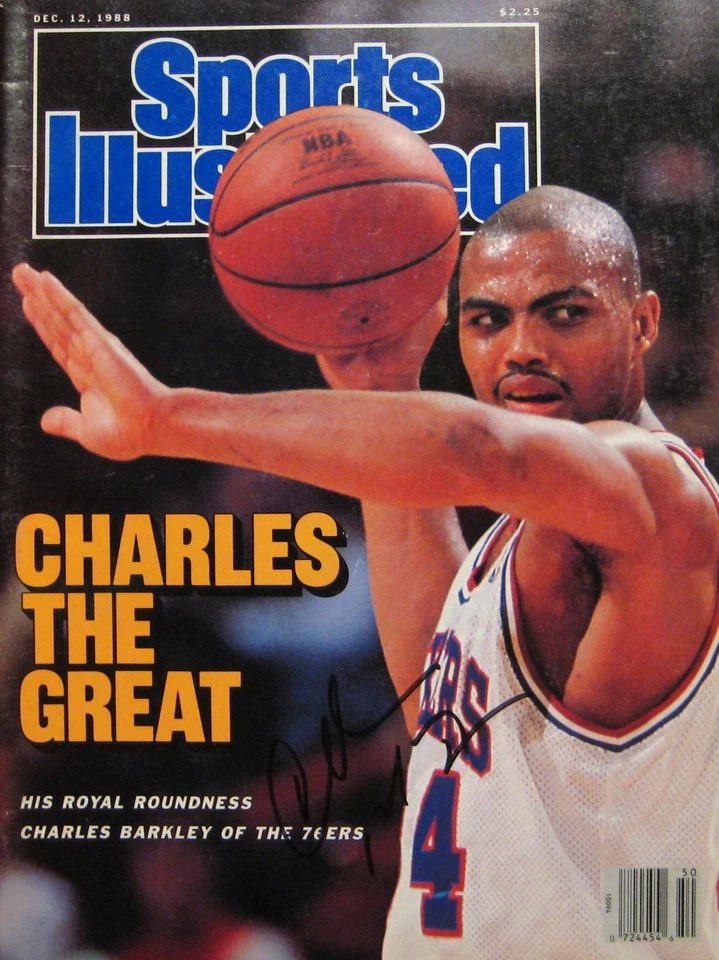 Charles Barkley - Philadelphia 76ers - Autographed Sports Illustrated - 12/12/88 - Image 1 of 1