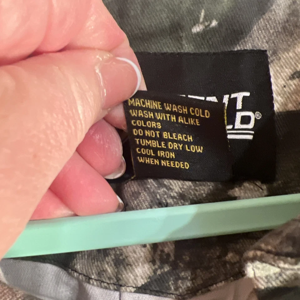 Mossy Oak Scent Shiel Camoflague Hunting Cotton Button Front Shirt XL - Image 3 of 4