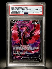 2021 Pokémon Chilling Reign Galarian Moltres V #176 Full Art PSA 10 Gem Mint on eBay