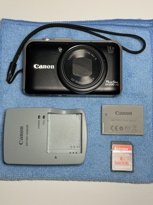Canon PowerShot SX230 HS Digital Camera 12.1MP 14x Zoom TESTED with sample pics!
