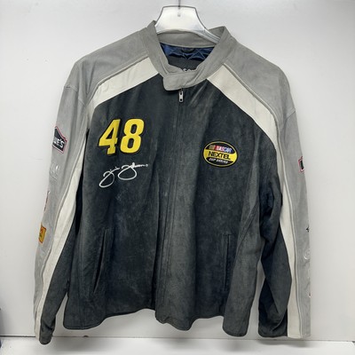 Nascar Wilson Leather Size XL Jacket Chase Jimmie Johnson #48 Nextel Lowes